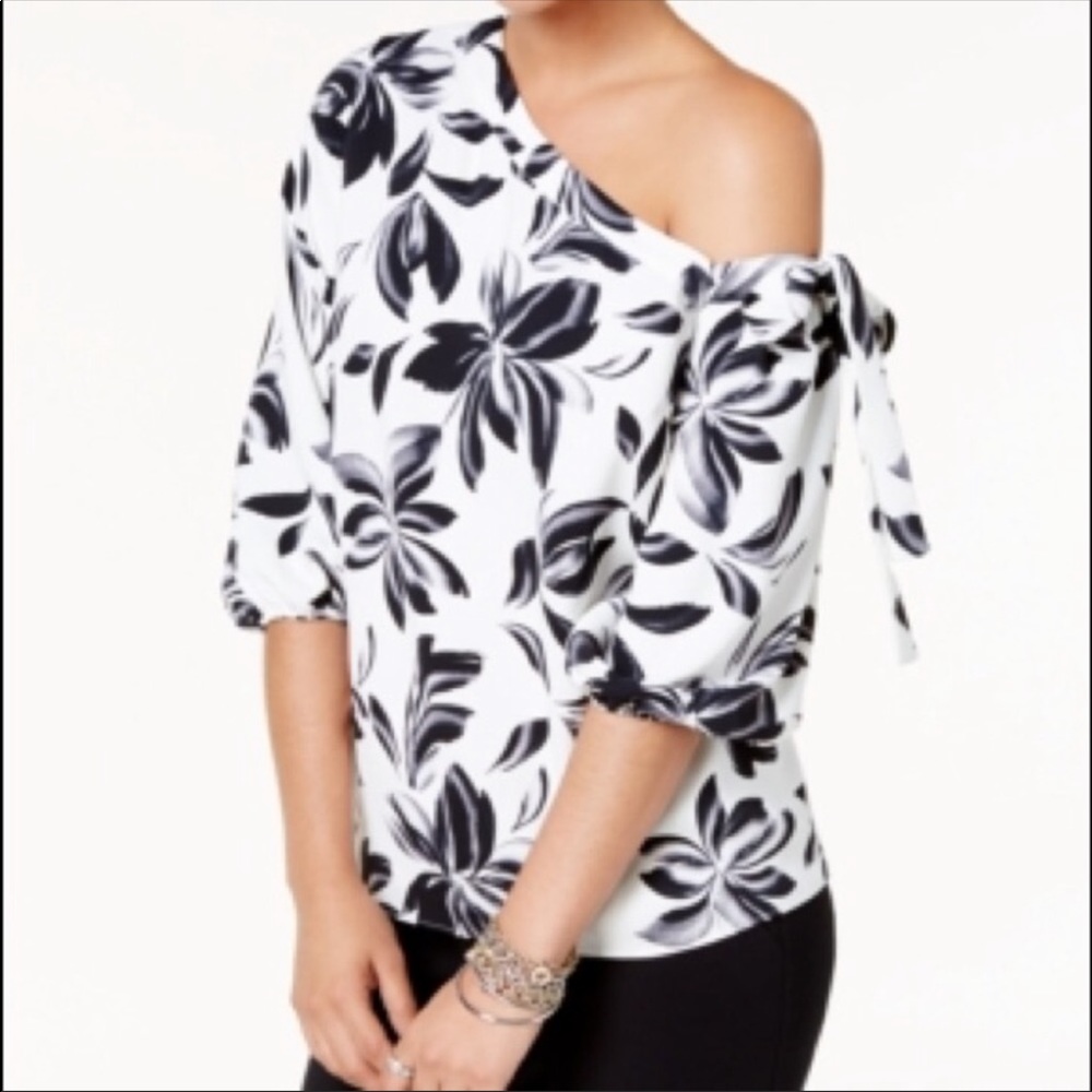 Alfani Women's Printed One-Shoulder Top